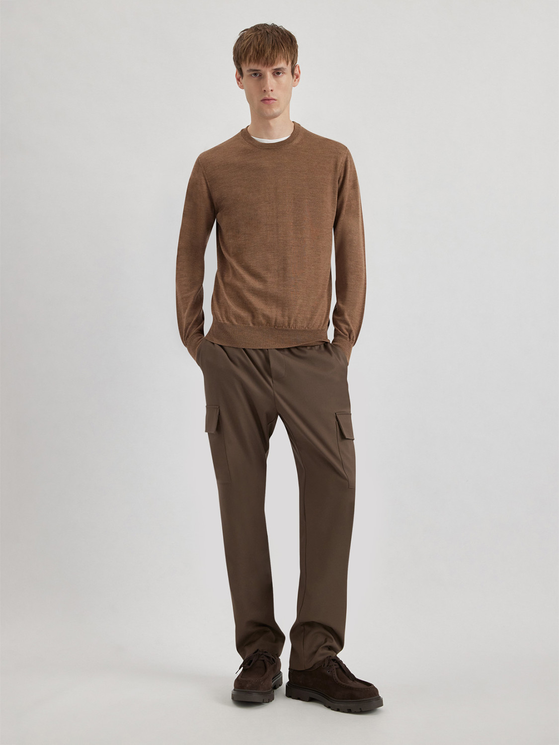 ALPHA STUDIO: GIROCOLLO IN MERINOS CON TOPPE