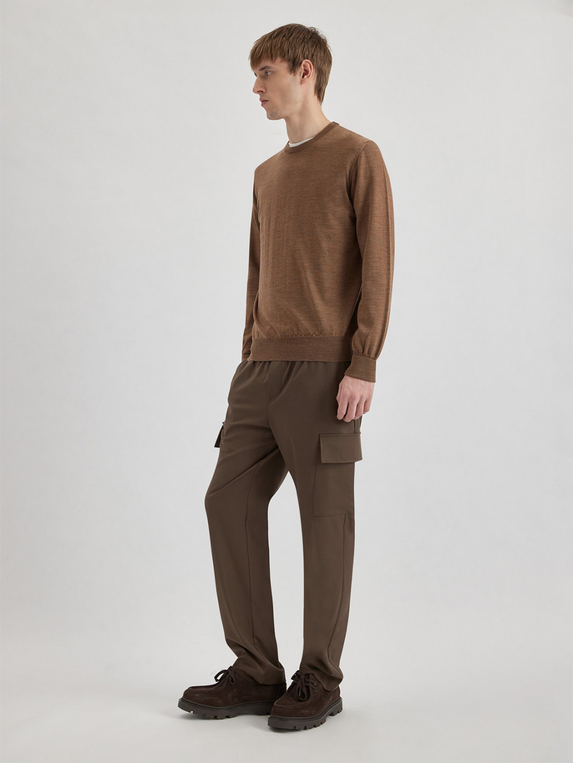 ALPHA STUDIO: GIROCOLLO IN MERINOS CON TOPPE