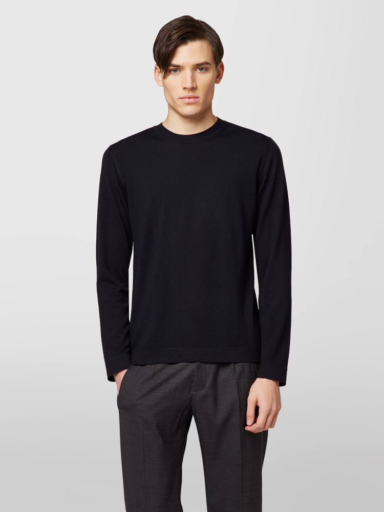 COL ROND EN MERINOS ULTRA-FINE