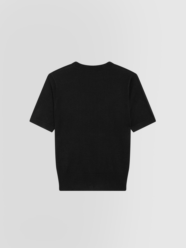 SILK AND CASHMERE CREW NECK