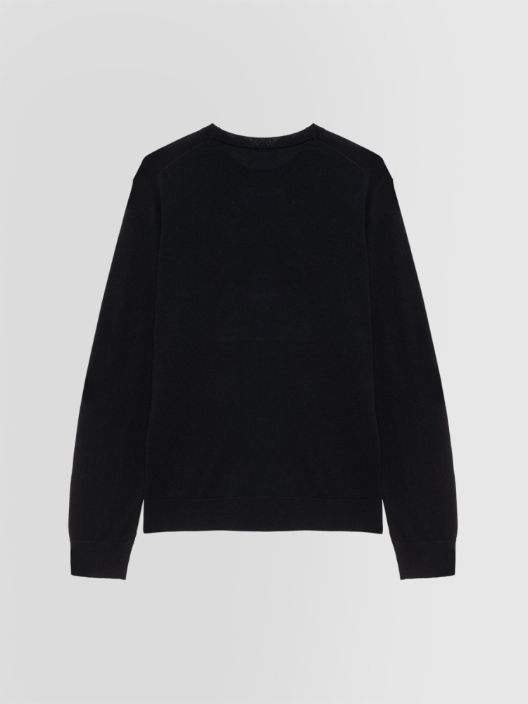 CREW NECK SWEATER IN SILK AND CASHMERE
