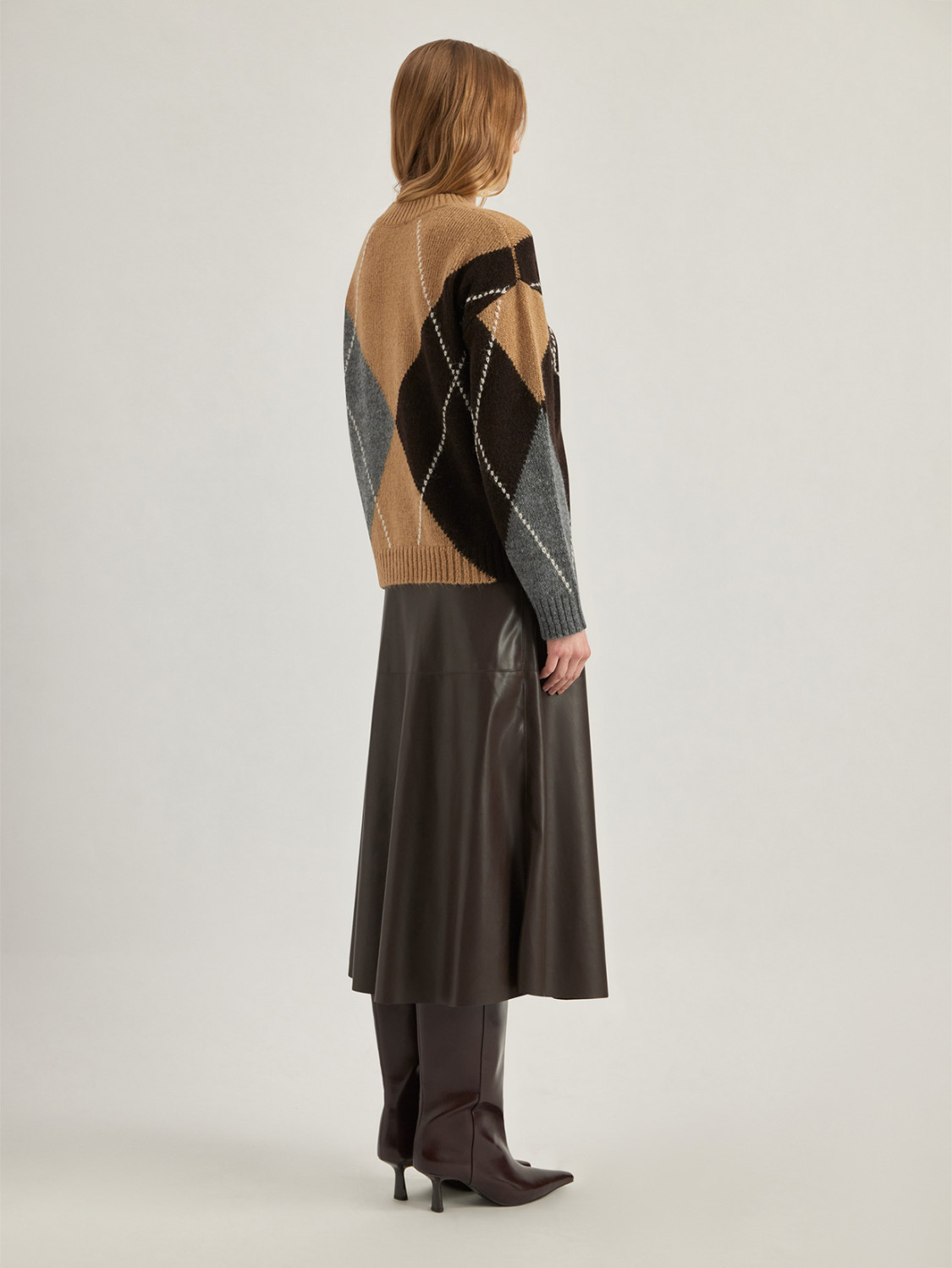 ALPHA STUDIO: GIROCOLLO INTARSIO ARGYLE