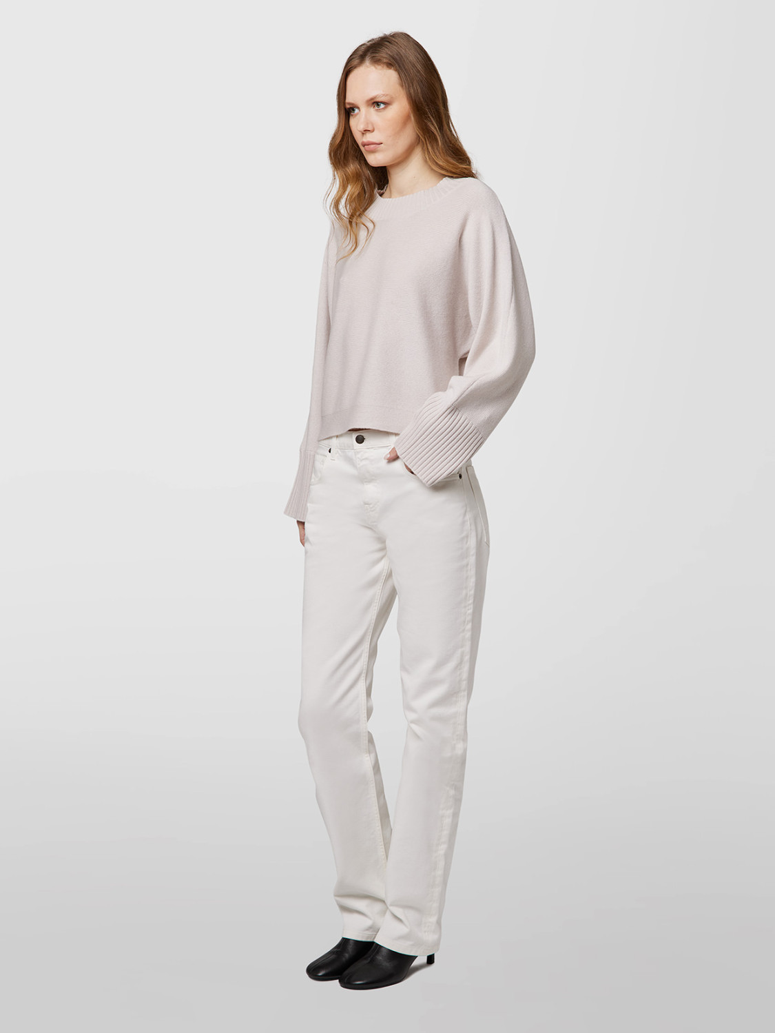 ALPHA STUDIO: CONTEMPORARY KIMONO CREW NECK SWEATER