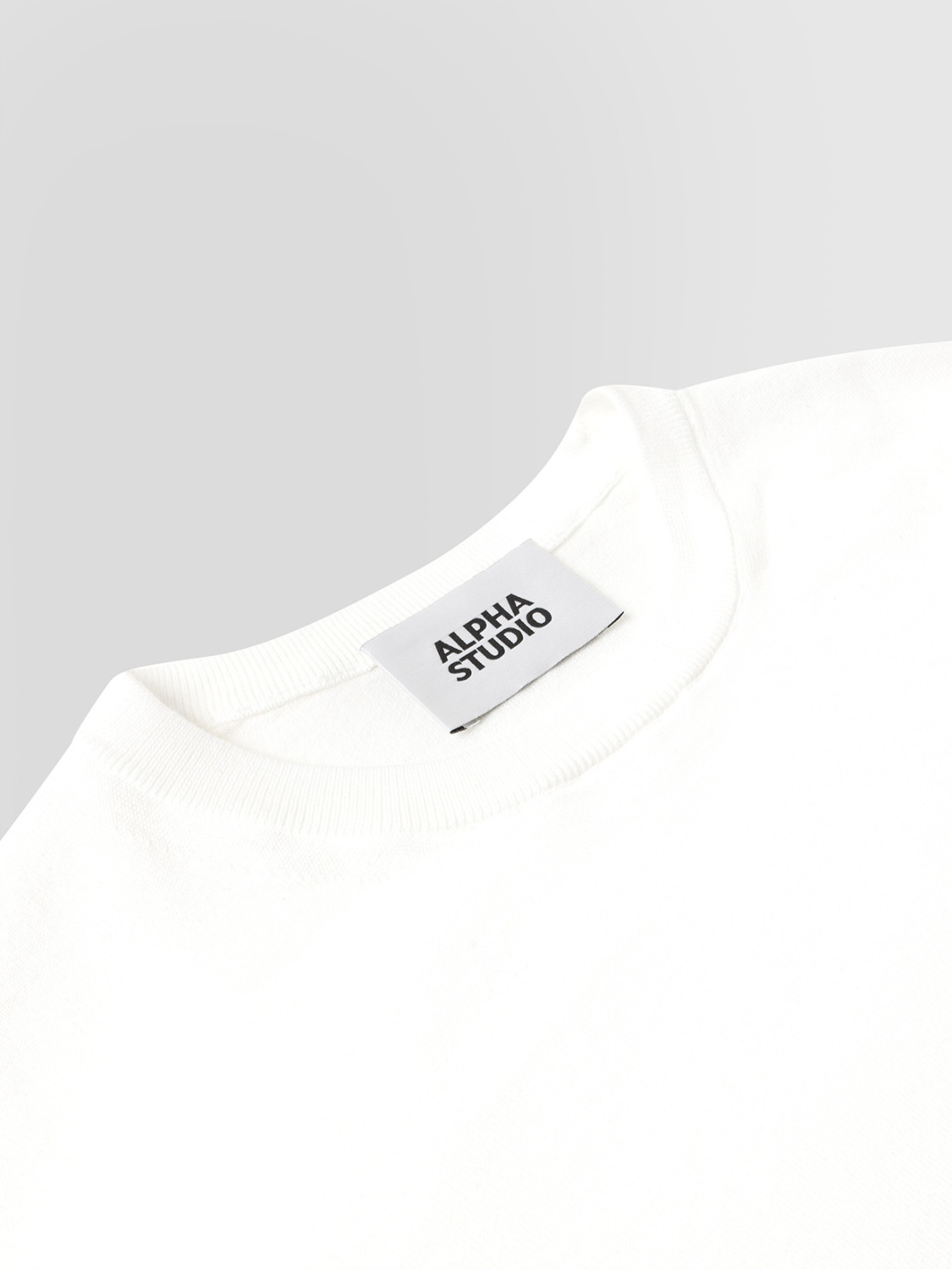 ALPHA STUDIO: GIROCOLLO LIGHT IN COTONE