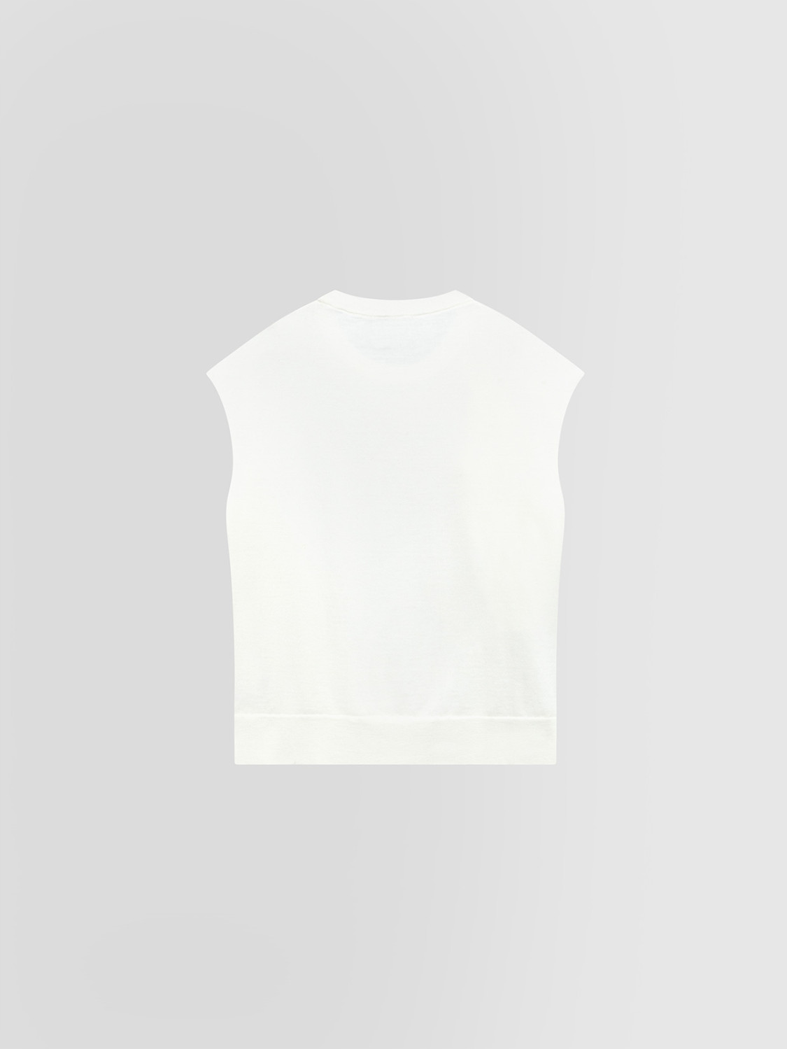 ALPHA STUDIO: ROUND NECK RUFFLE SLEEVES