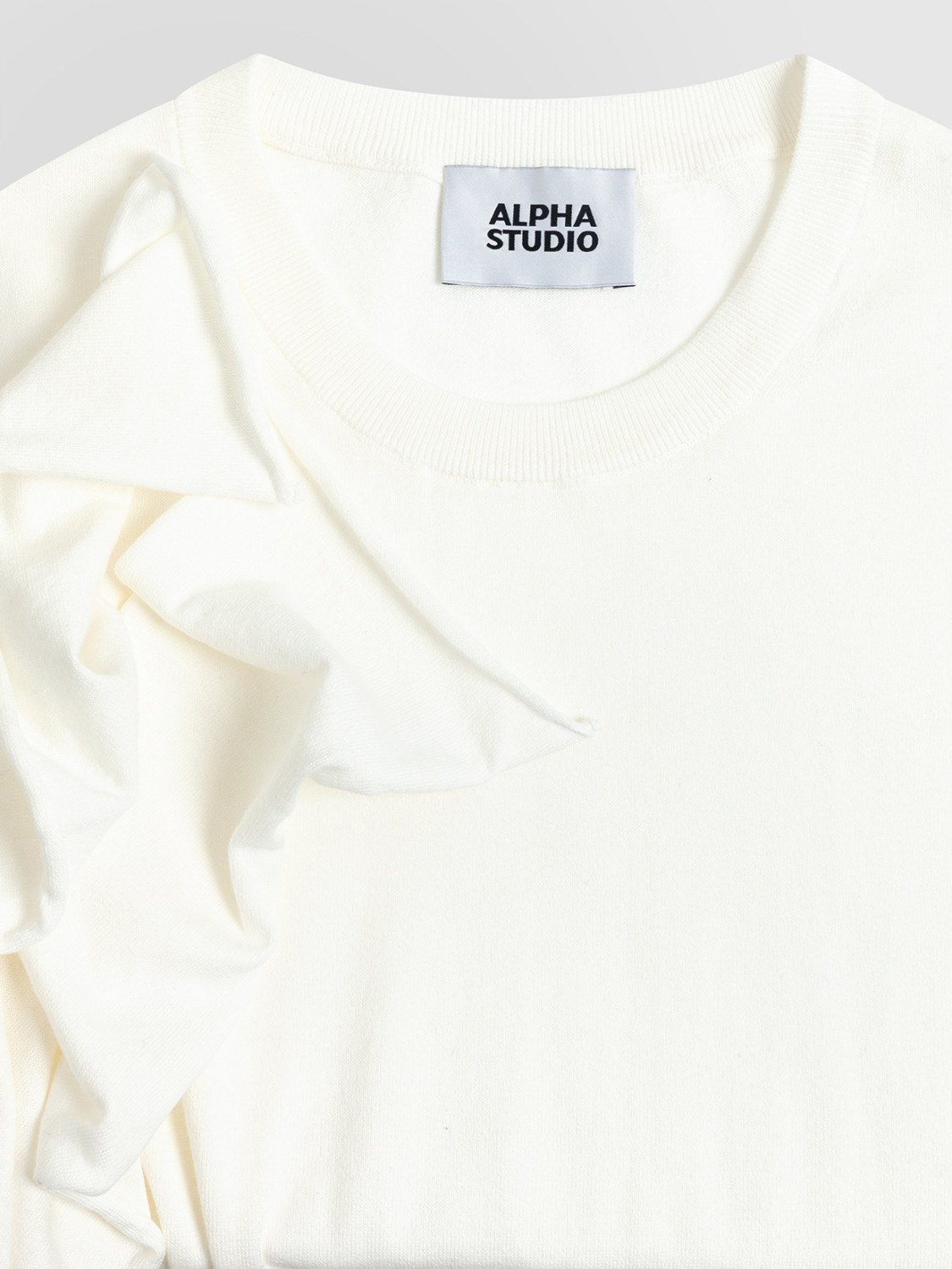 ALPHA STUDIO: GIROCOLLO MANICHE ROUCHES