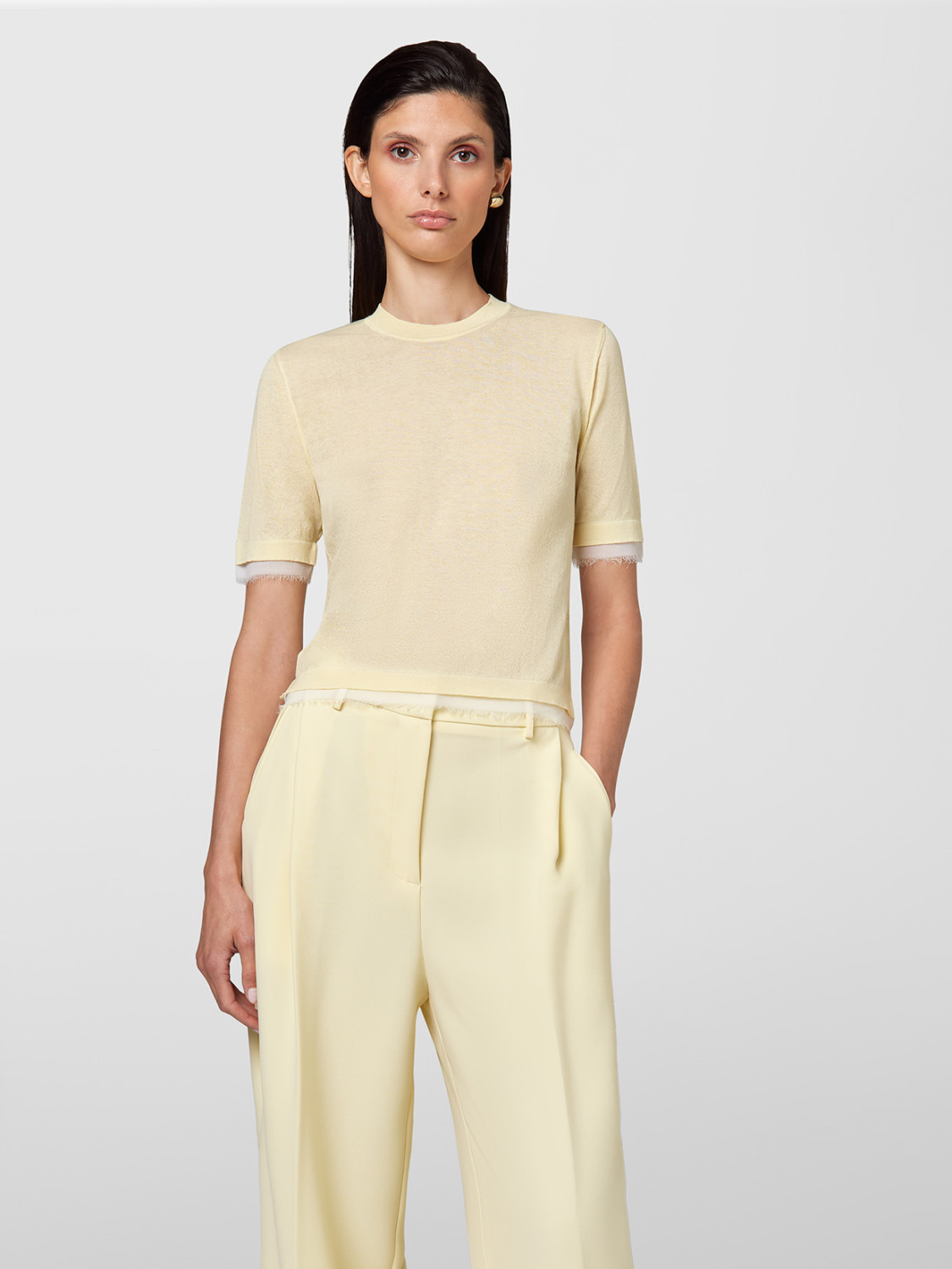 ALPHA STUDIO: GIROCOLLO MIX FABRIC