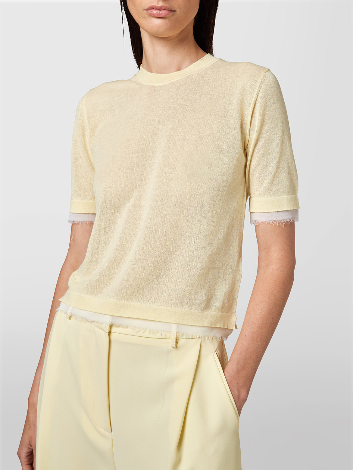 ALPHA STUDIO: GIROCOLLO MIX FABRIC