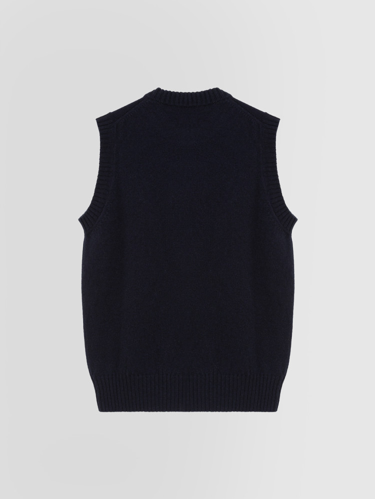 GIROCOLLO PIU' FILI SMANICATO IN LANA E CASHMERE