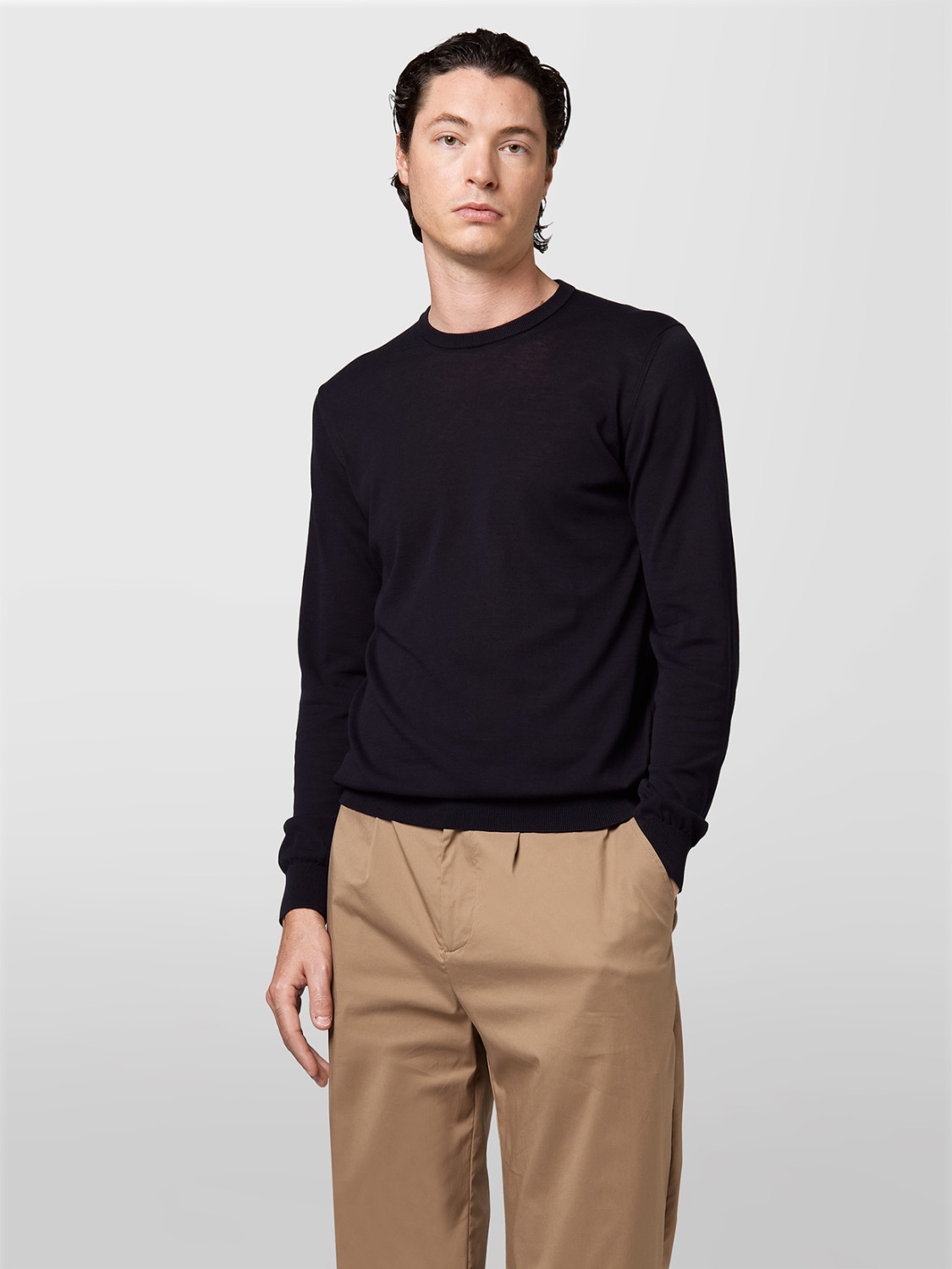 ALPHA STUDIO: SEA ISLAND CREW NECK