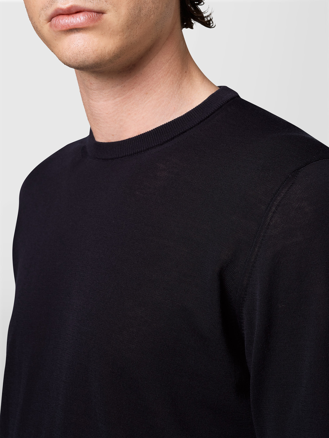 ALPHA STUDIO: SEA ISLAND CREW NECK
