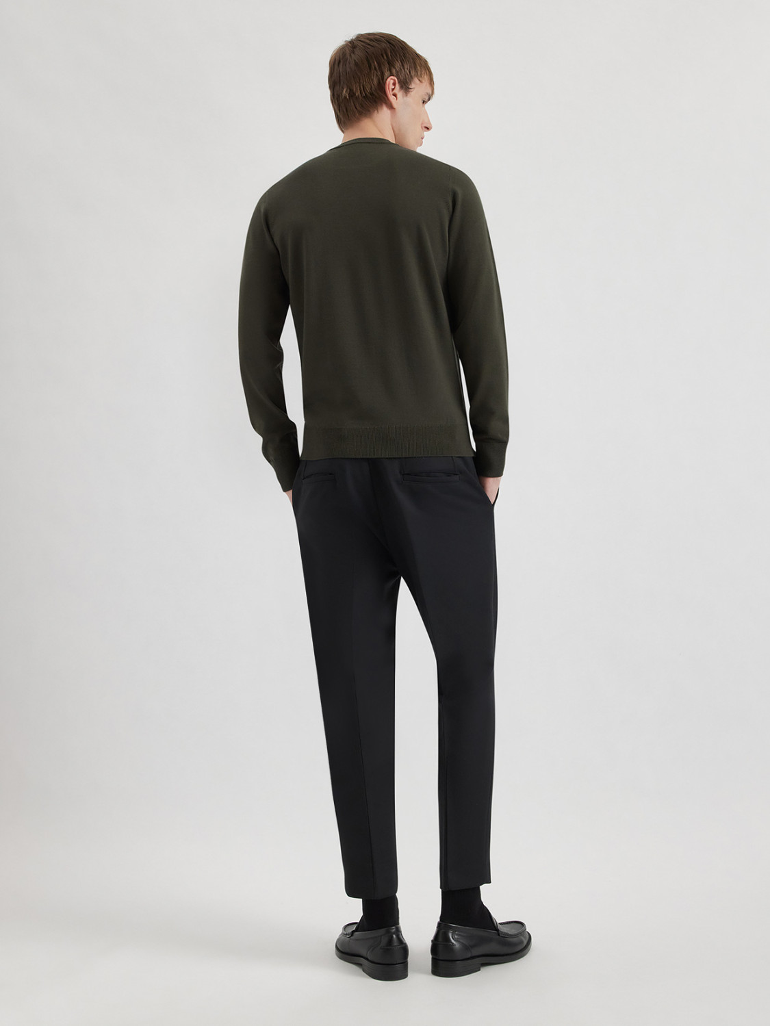 ALPHA STUDIO: GIROCOLLO SLIM IN MERINOS