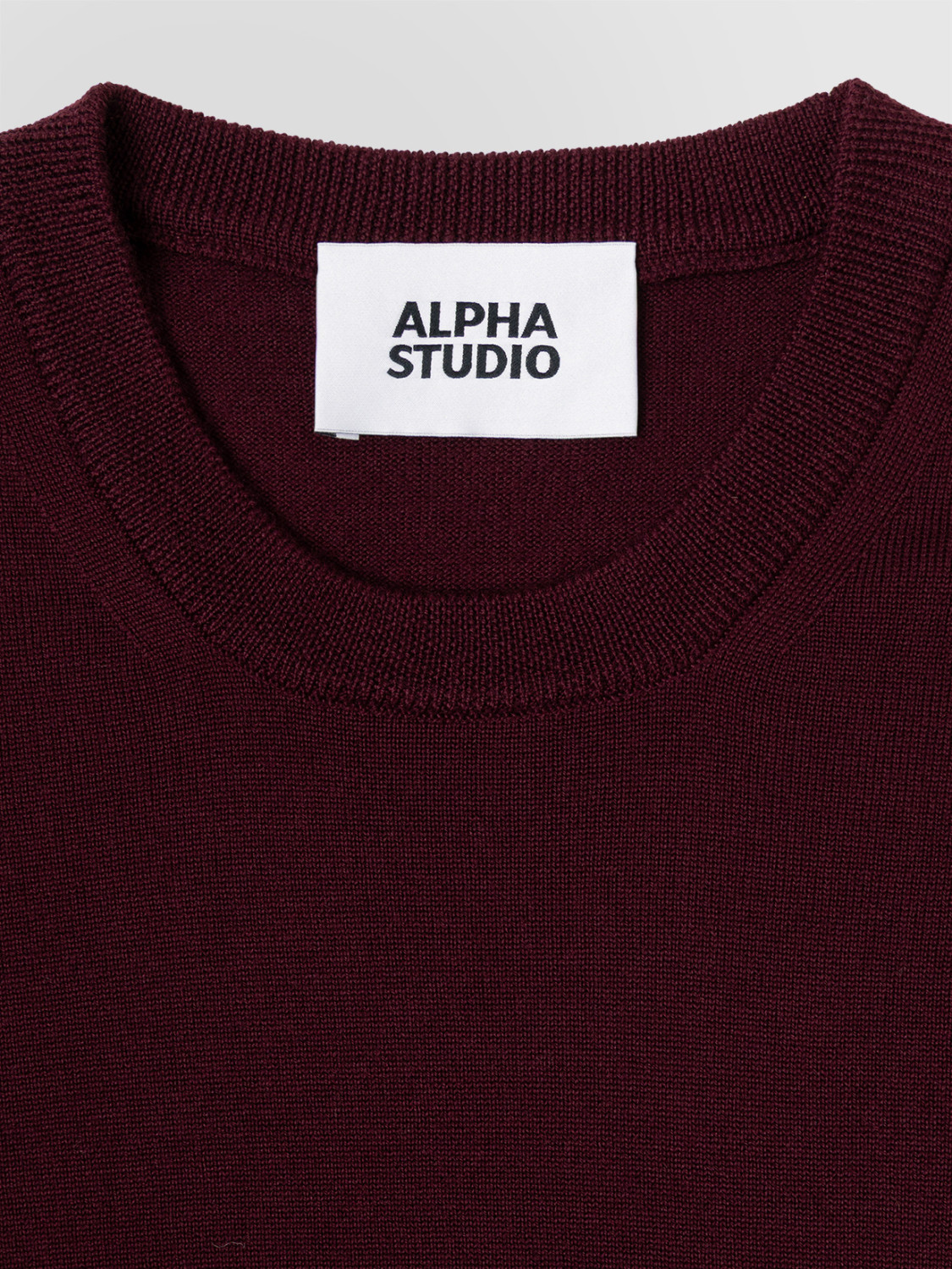 ALPHA STUDIO: GIROCOLLO SLIM IN MERINOS