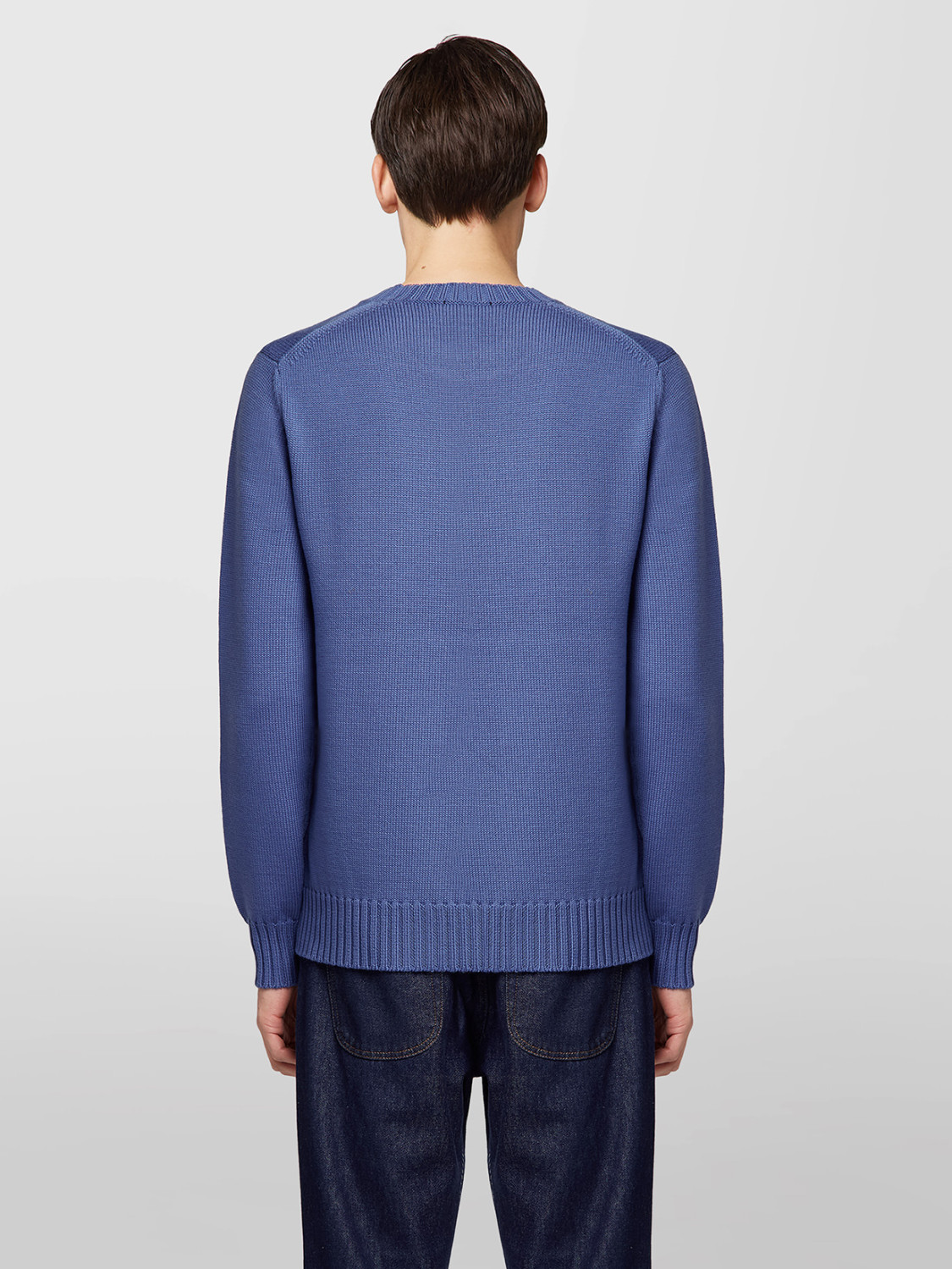 ALPHA STUDIO: URBAN CREW NECK SWEATER IN MERINO WOOL