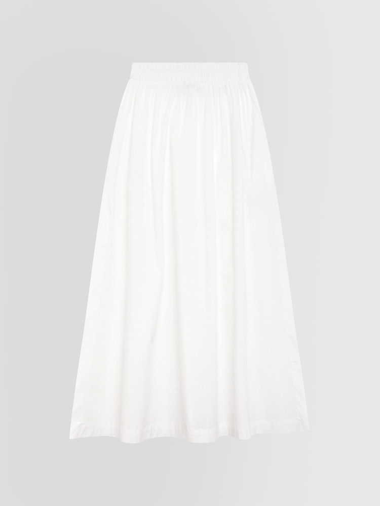 LONG POPLIN SKIRT