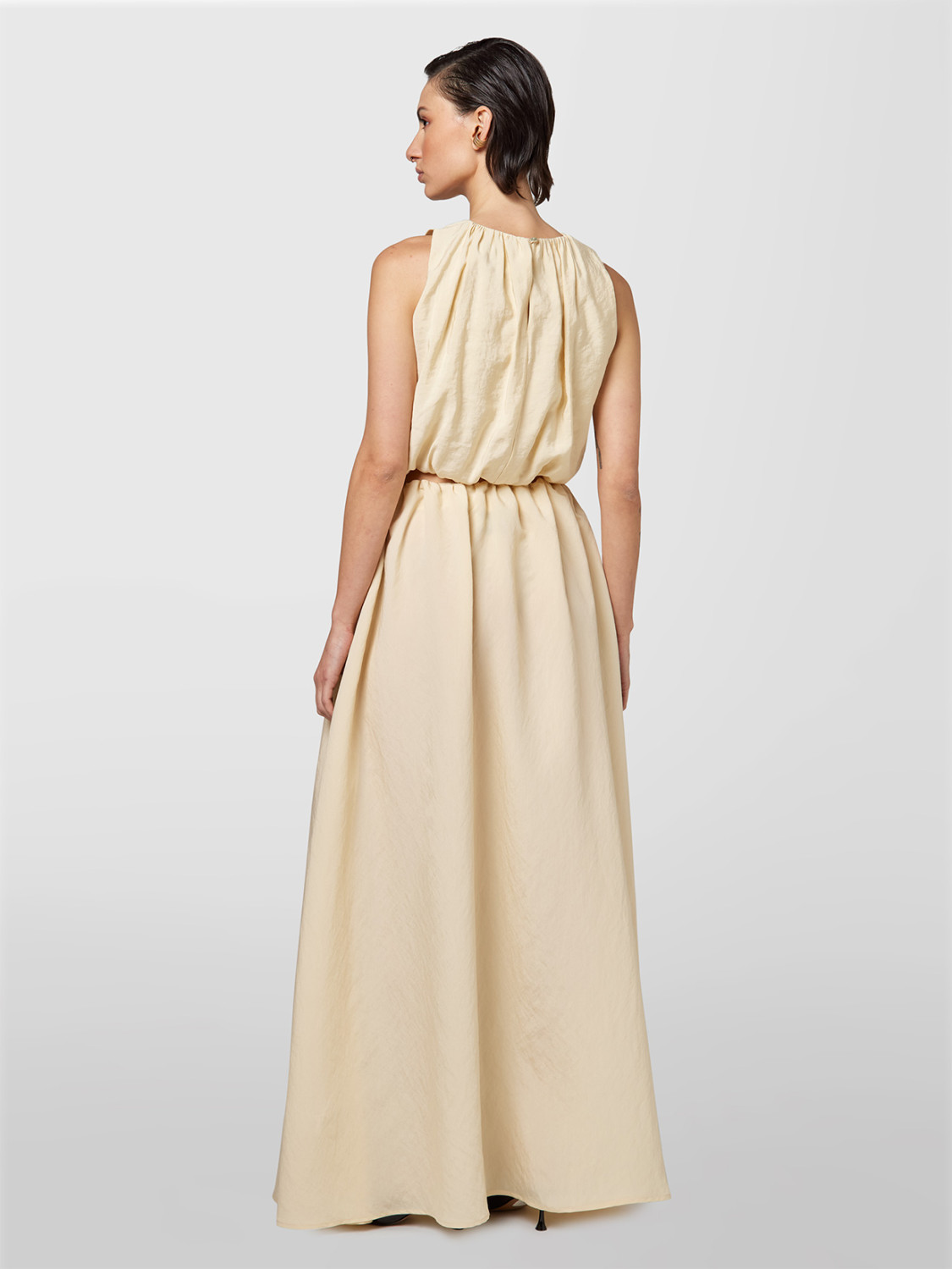 ALPHA STUDIO: CRINKLED LONG SKIRT