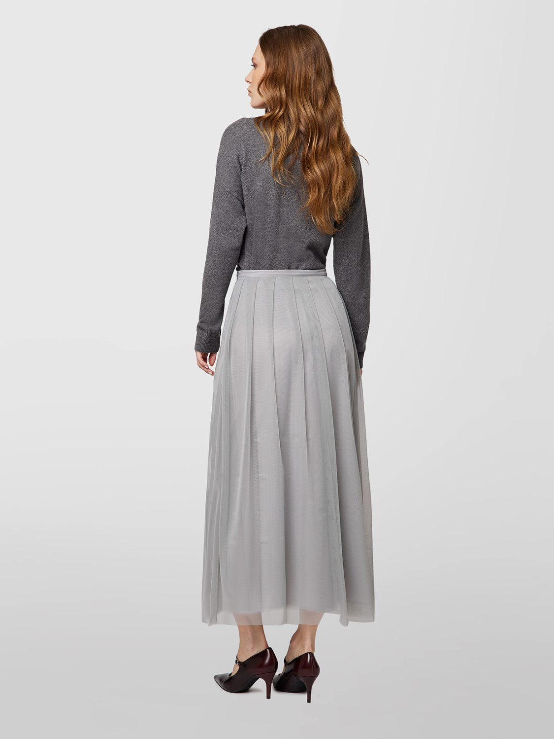 ALPHA STUDIO: MIDI SKIRT IN TULLE