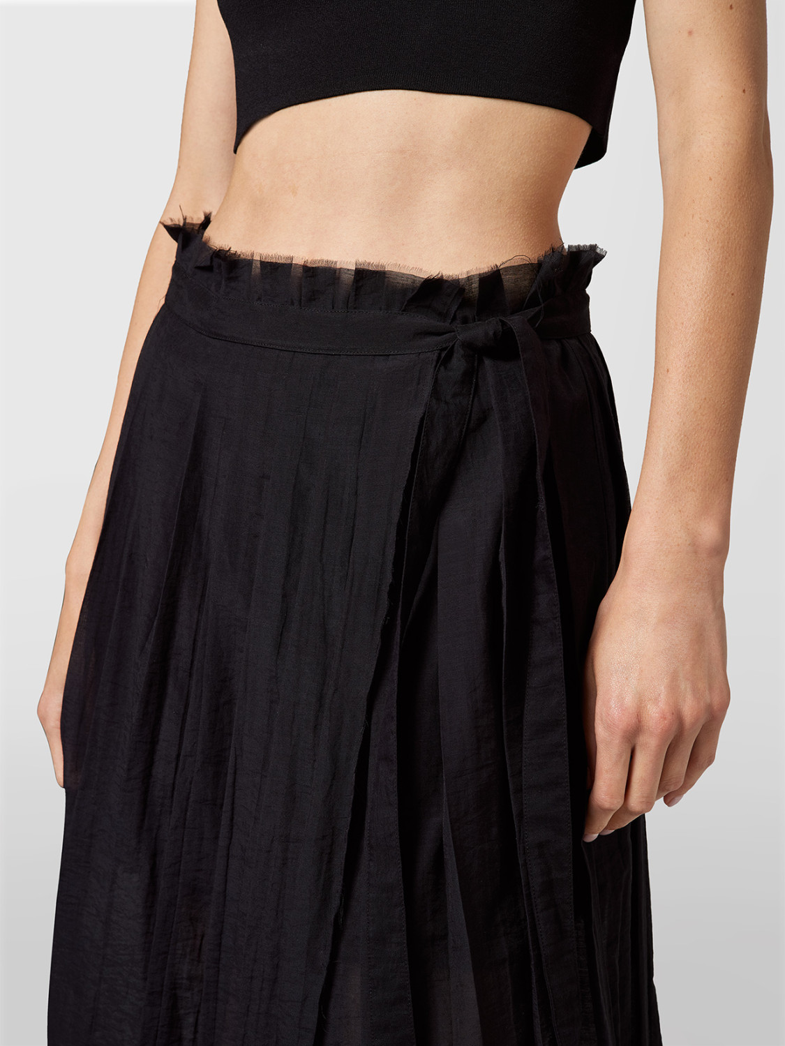 ALPHA STUDIO: MUSLIN WALLET SKIRT