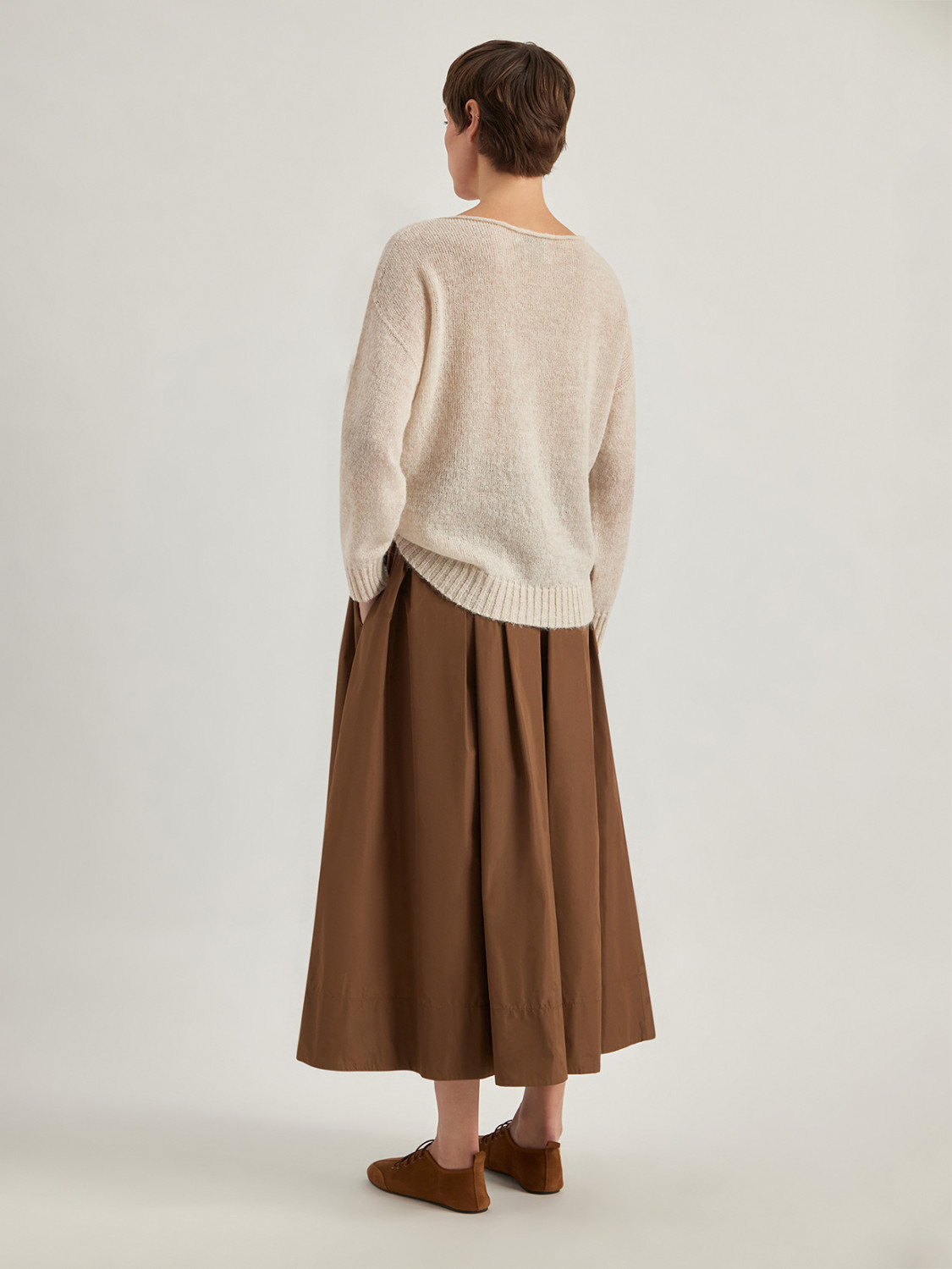ALPHA STUDIO: TAFFETA SKIRT