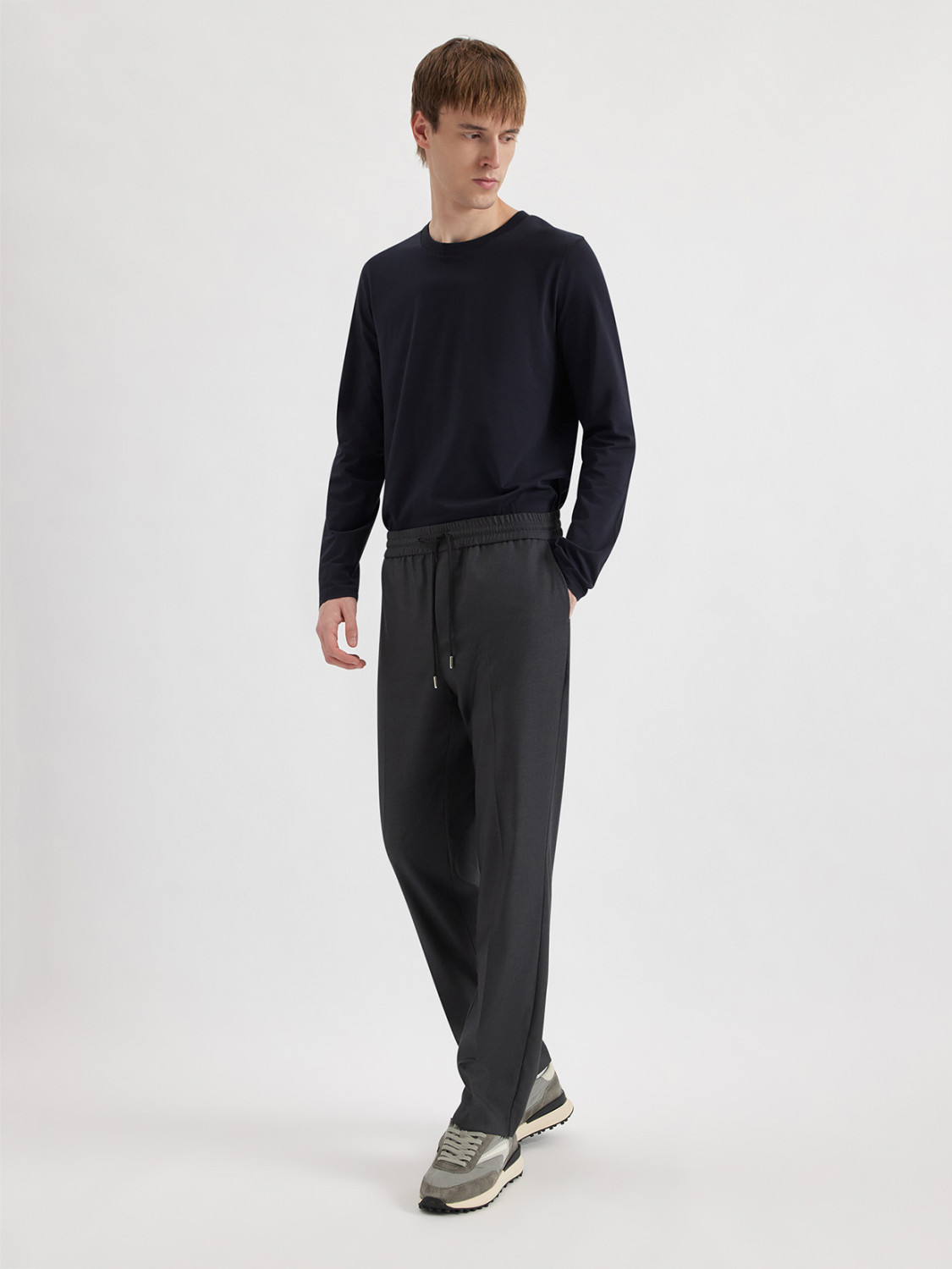 ALPHA STUDIO: JOGGERS IN GABARDINE