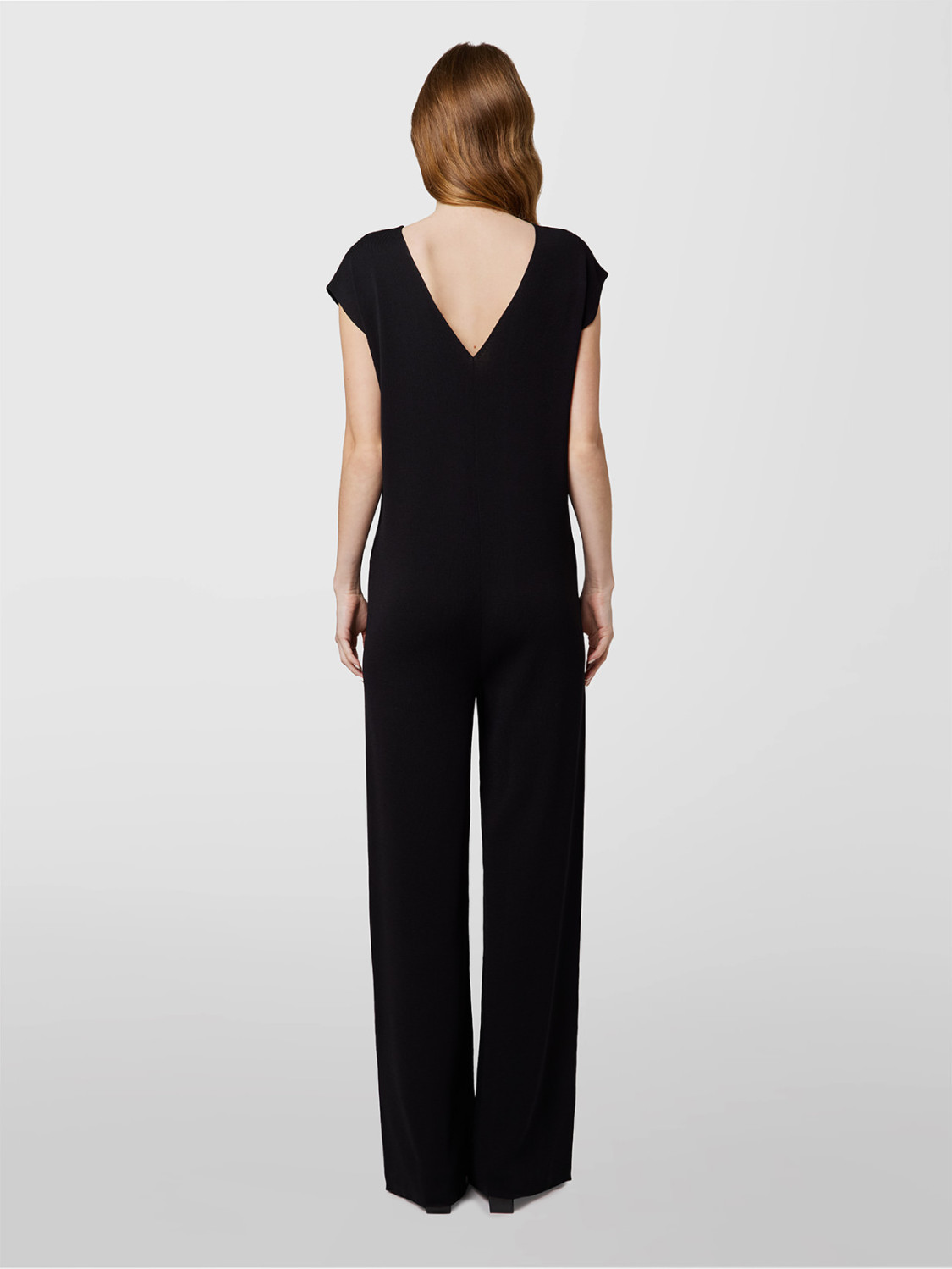 ALPHA STUDIO: JUMPSUIT DE PATRÓN DE PUNTO