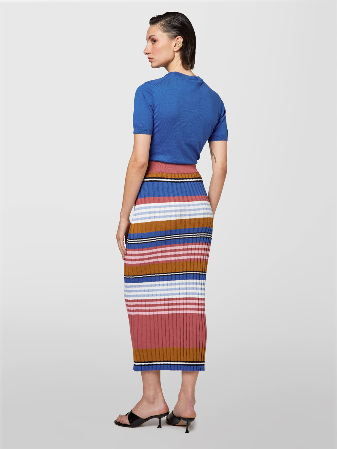 ALPHA STUDIO: LONGUETTE RAYAS MULTICOLOR