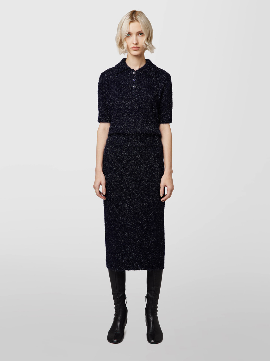 ALPHA STUDIO: VRILLE LONGUETTE SKIRT