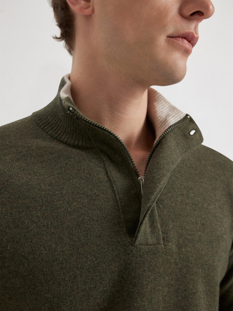JERSEY BASIC DE CUELLO PERKINS EN LANA GEELONG