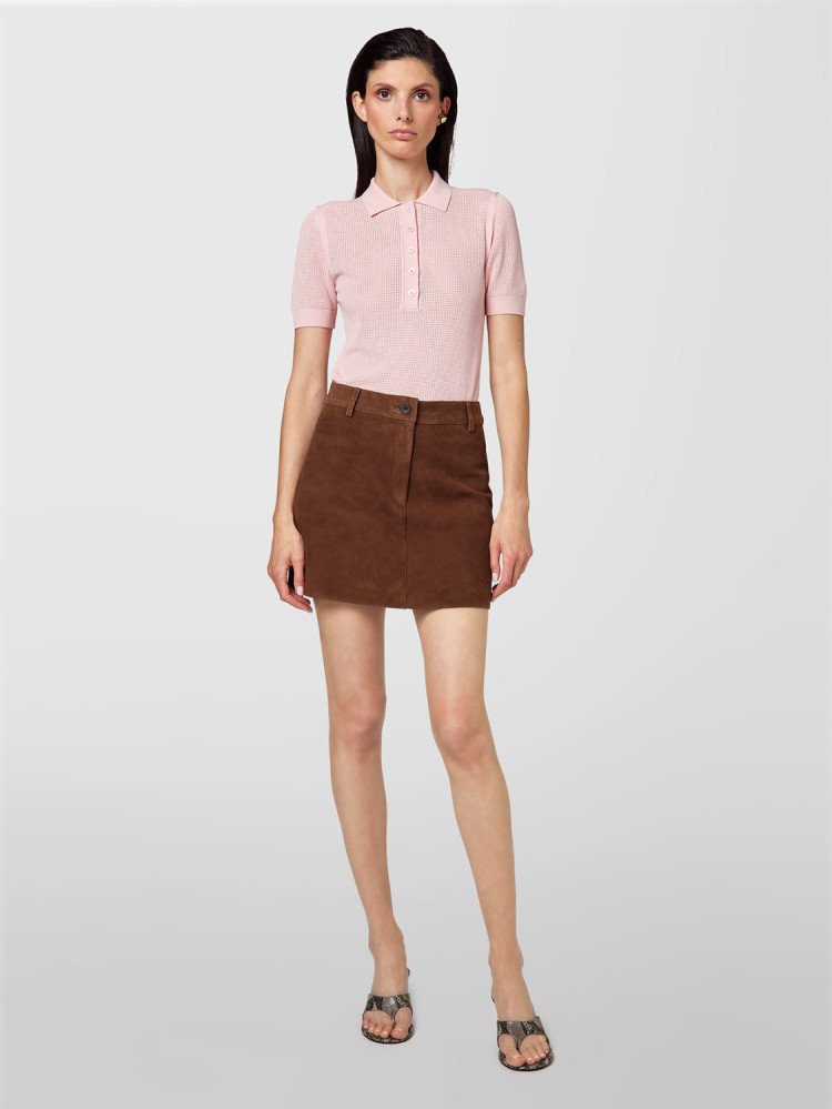 SUEDE MINI SKIRT