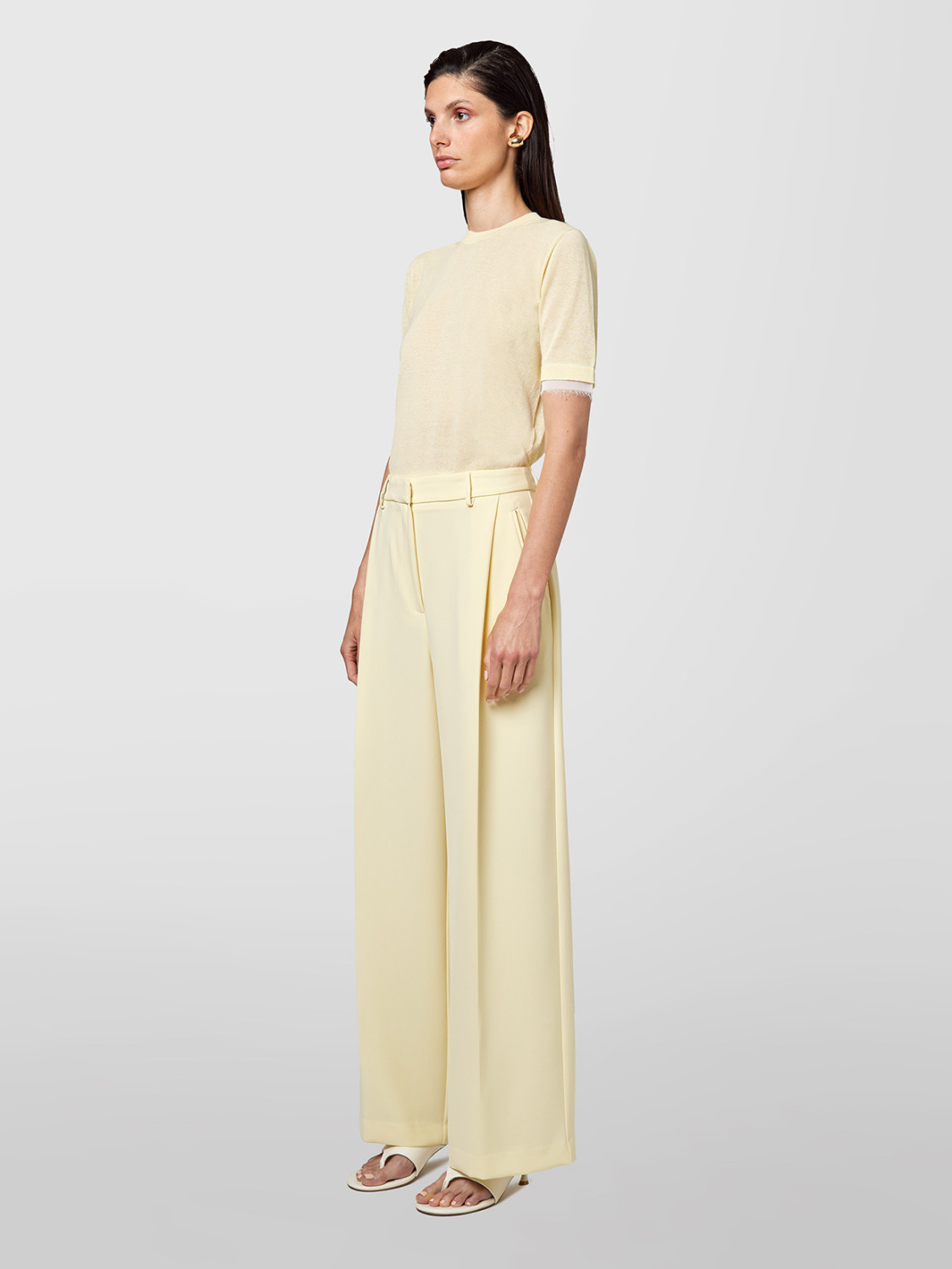 ALPHA STUDIO: CADI PANTS WITH PLEATS