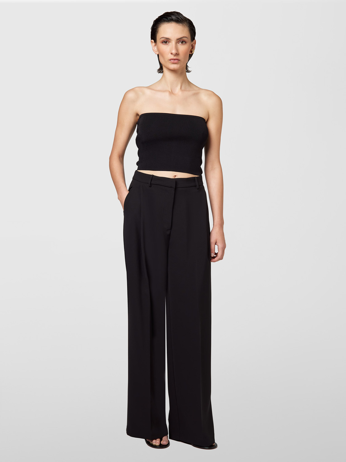 ALPHA STUDIO: CADI PANT WITH PLEATS