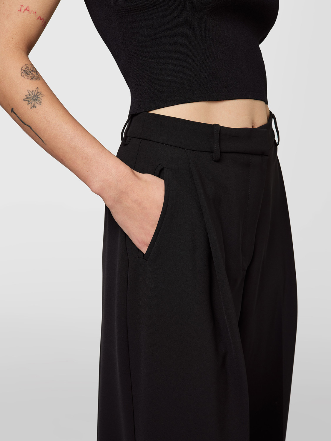 ALPHA STUDIO: CADI PANT WITH PLEATS