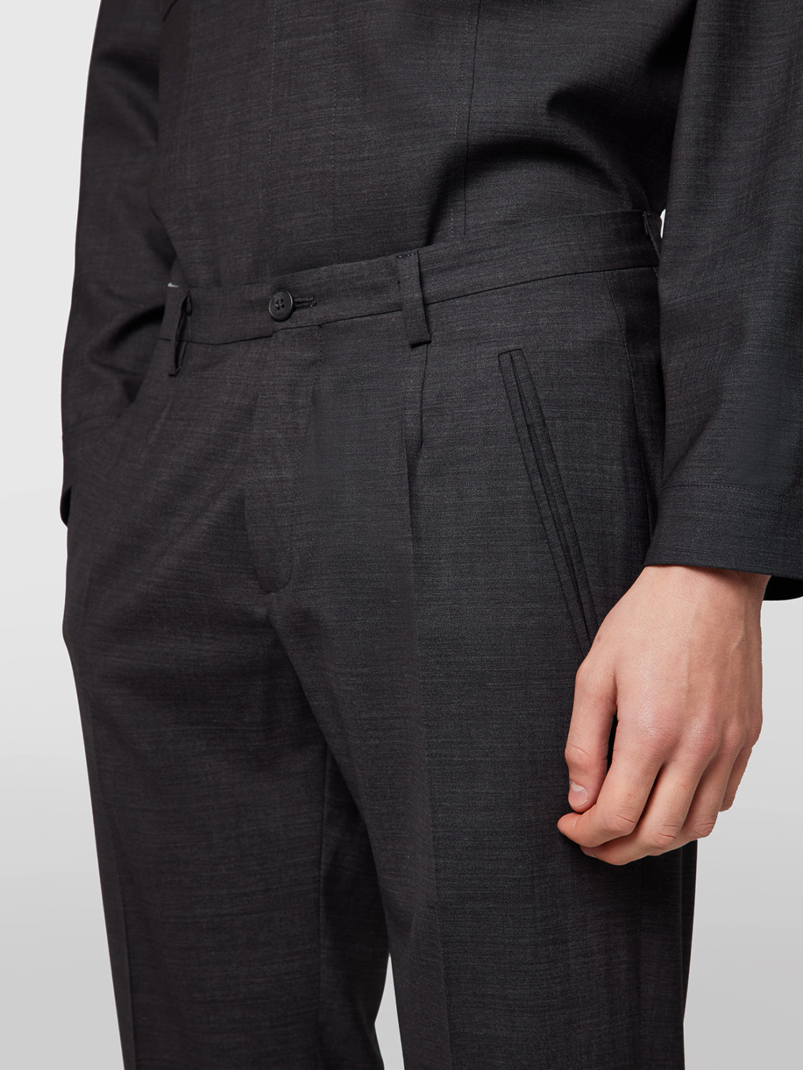 ALPHA STUDIO: PANTALON CHINO EN FRAIS DE LAINE