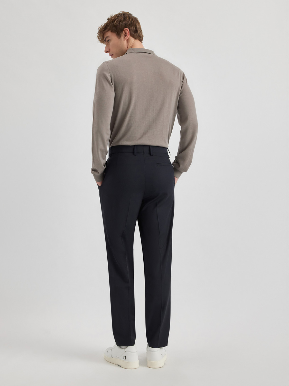 ALPHA STUDIO: CHINO PANTS IN WOOL CLOTH