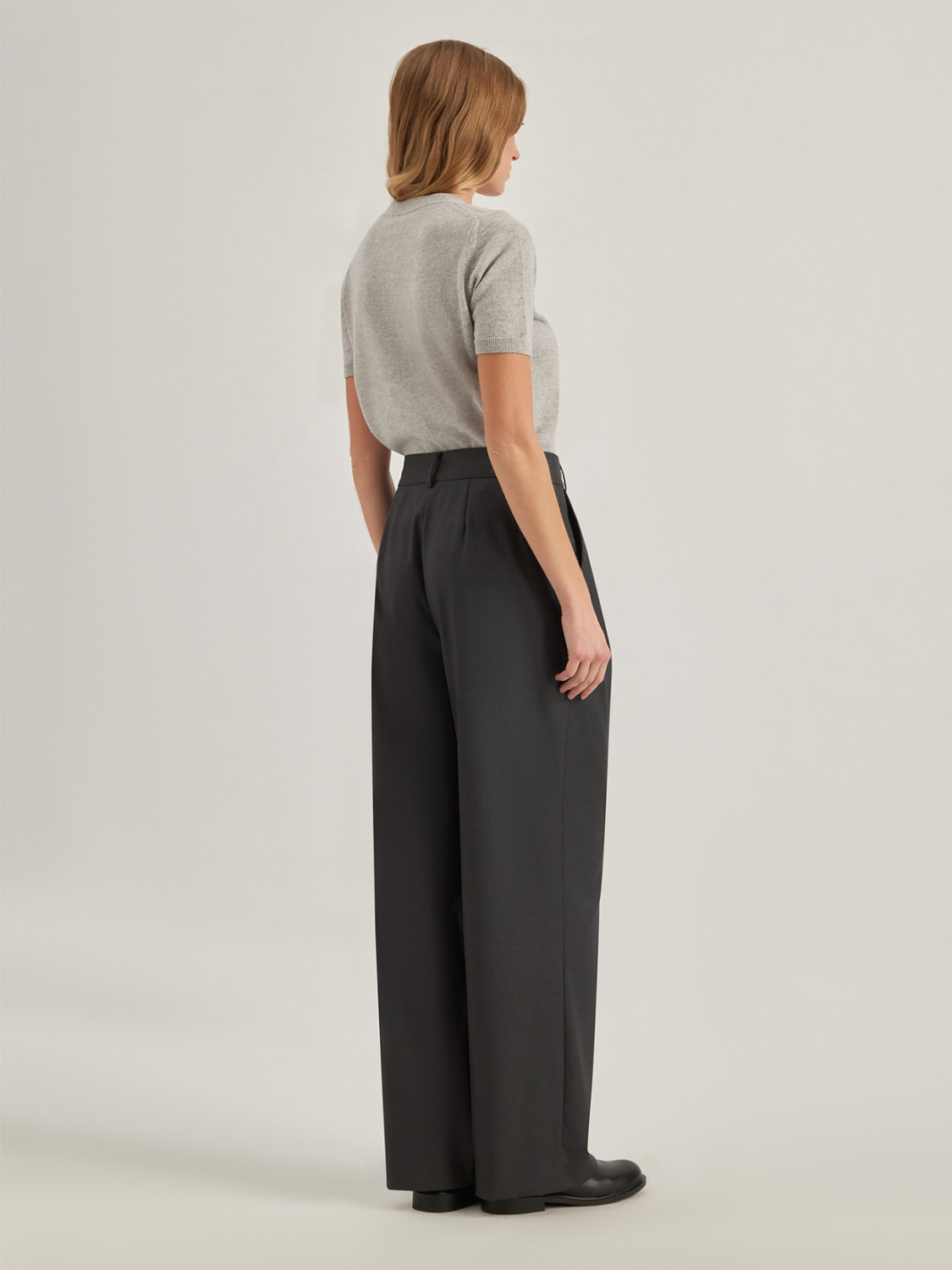 ALPHA STUDIO: PLEATED TAILORING PANTS