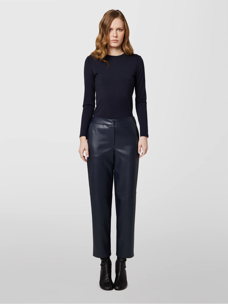 STRAIGHT PANTS IN ECO LEATHER