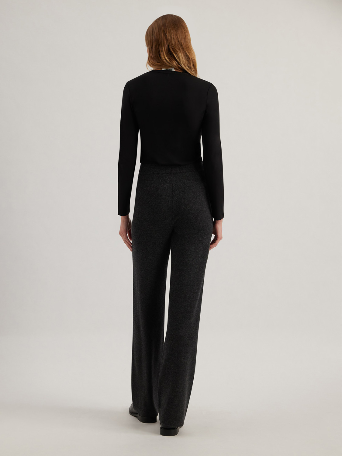 ALPHA STUDIO: PANTALÓN EN LANA Y CACHEMIRA