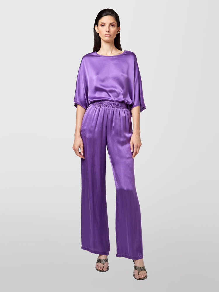 PANTALONE IN SETA SATIN