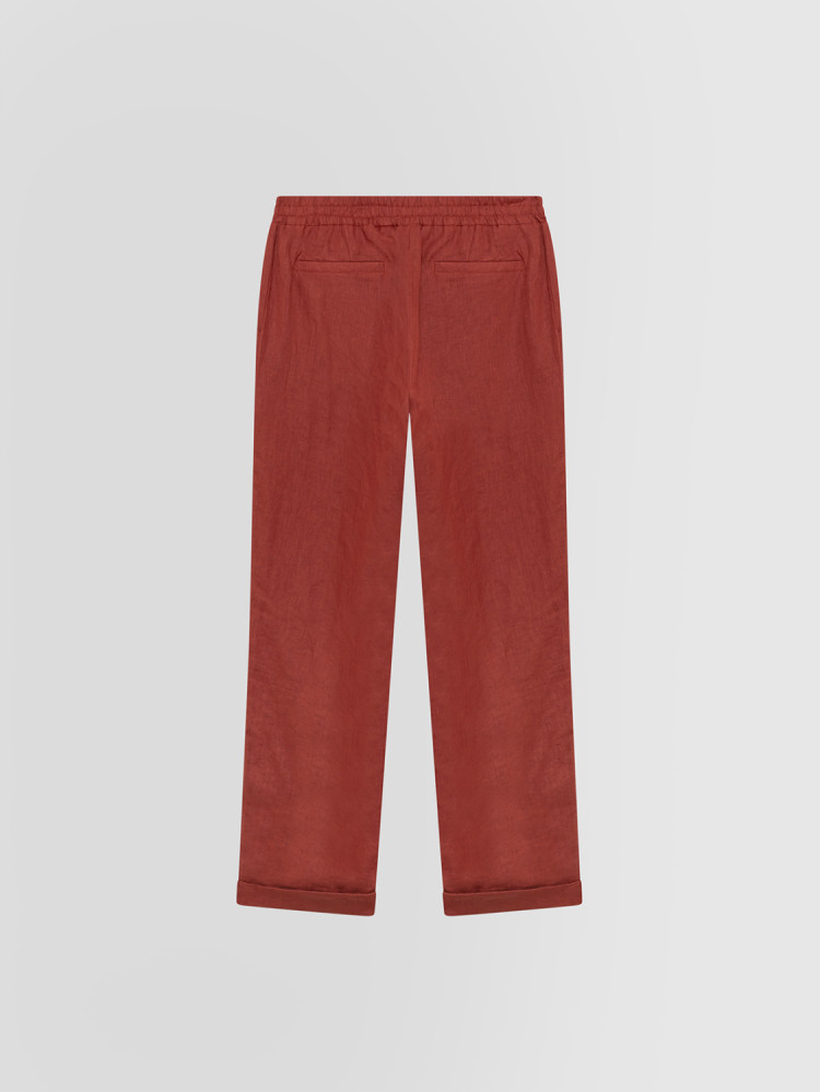 PANTALONE IN TELA DI LINO