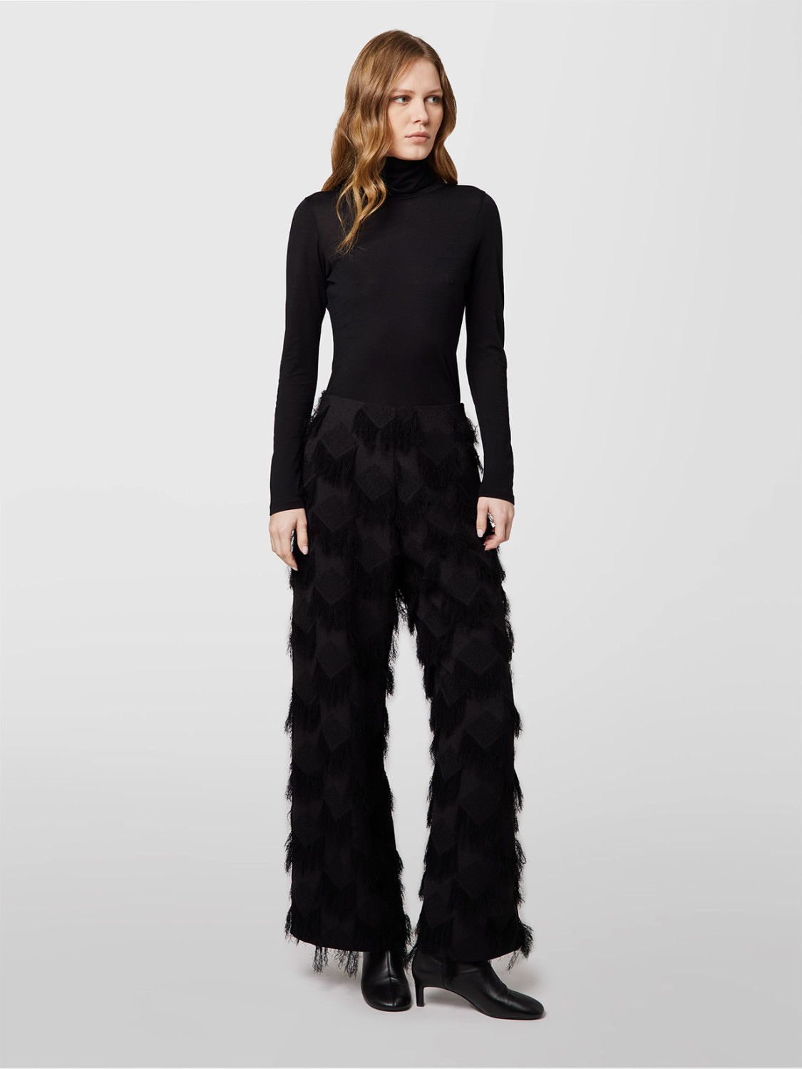 ALPHA STUDIO: DIAMOND SQUARE VRILLE PANTS