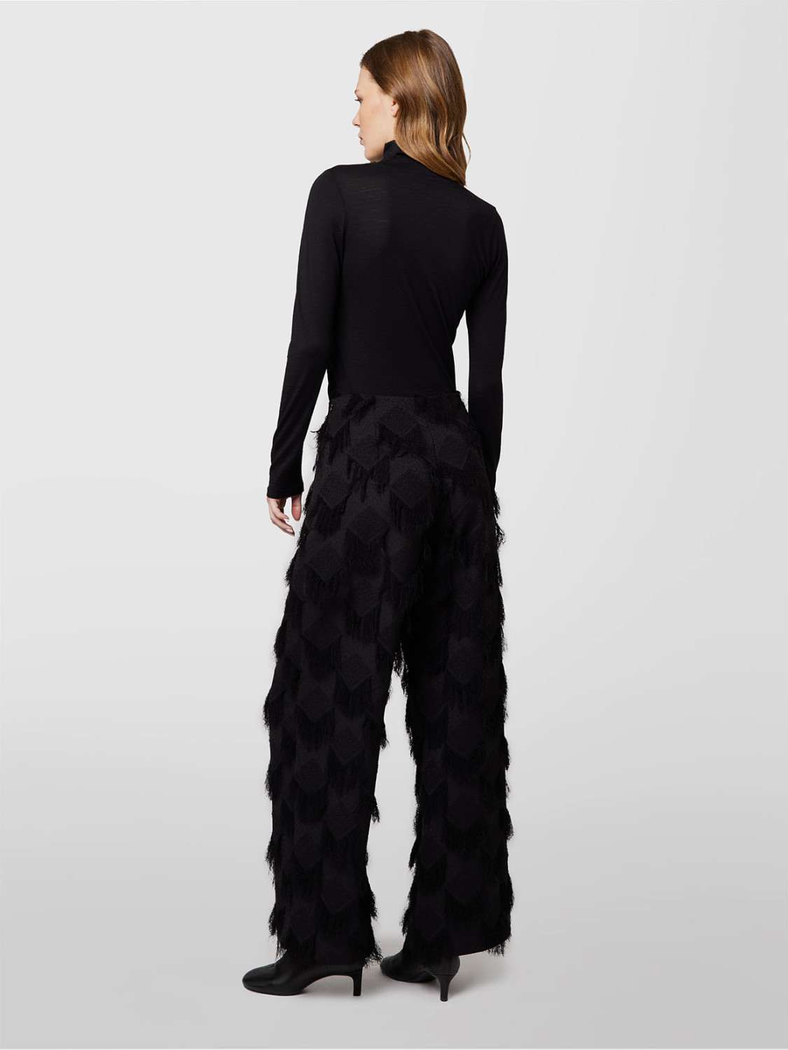 ALPHA STUDIO: DIAMOND SQUARE VRILLE PANTS