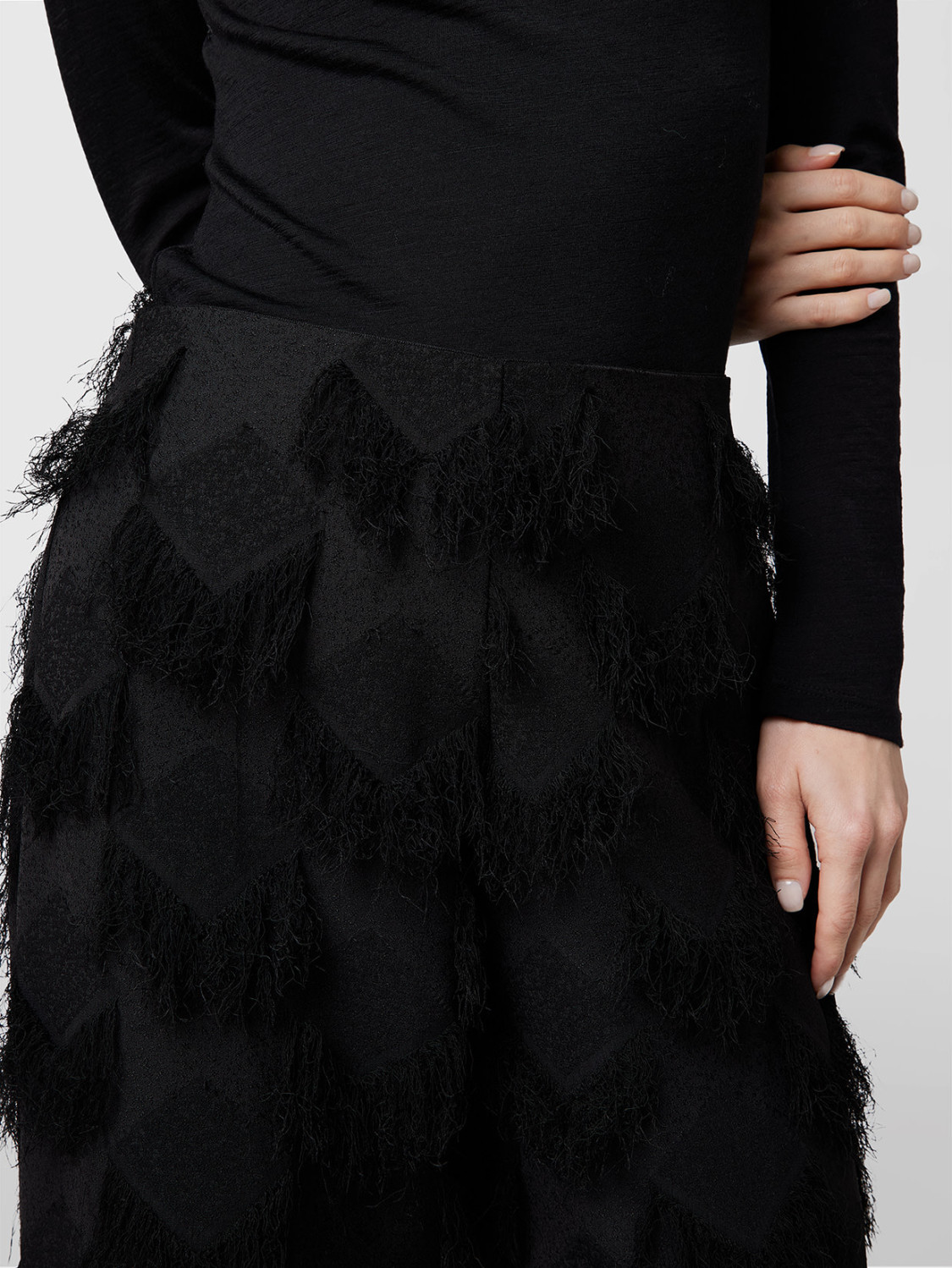 ALPHA STUDIO: DIAMOND SQUARE VRILLE PANTS