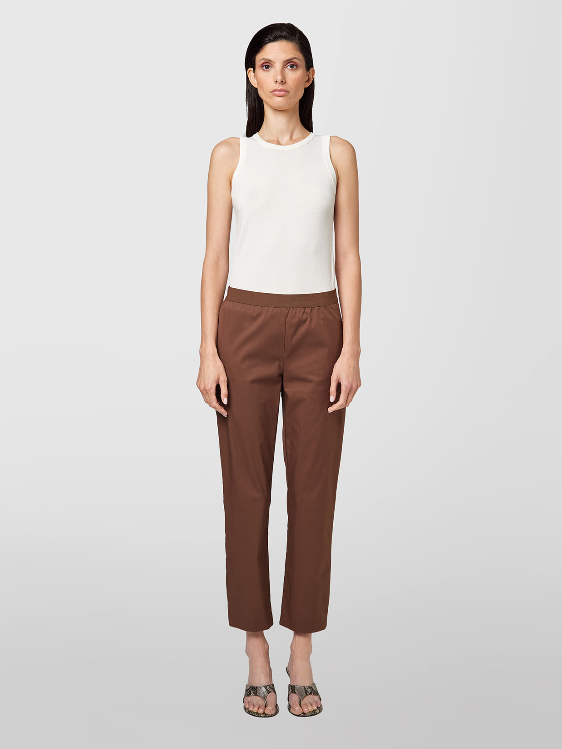 ALPHA STUDIO: TECHNICAL COTTON SLIM Trousers