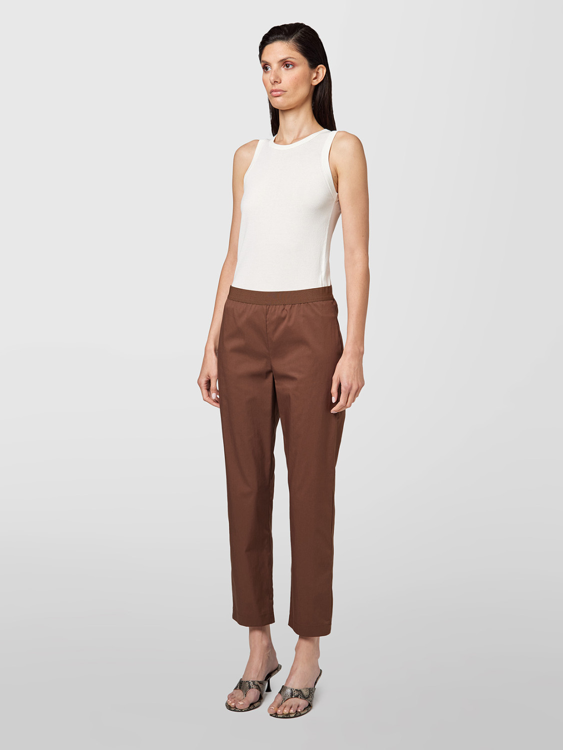ALPHA STUDIO: TECHNICAL COTTON SLIM Trousers