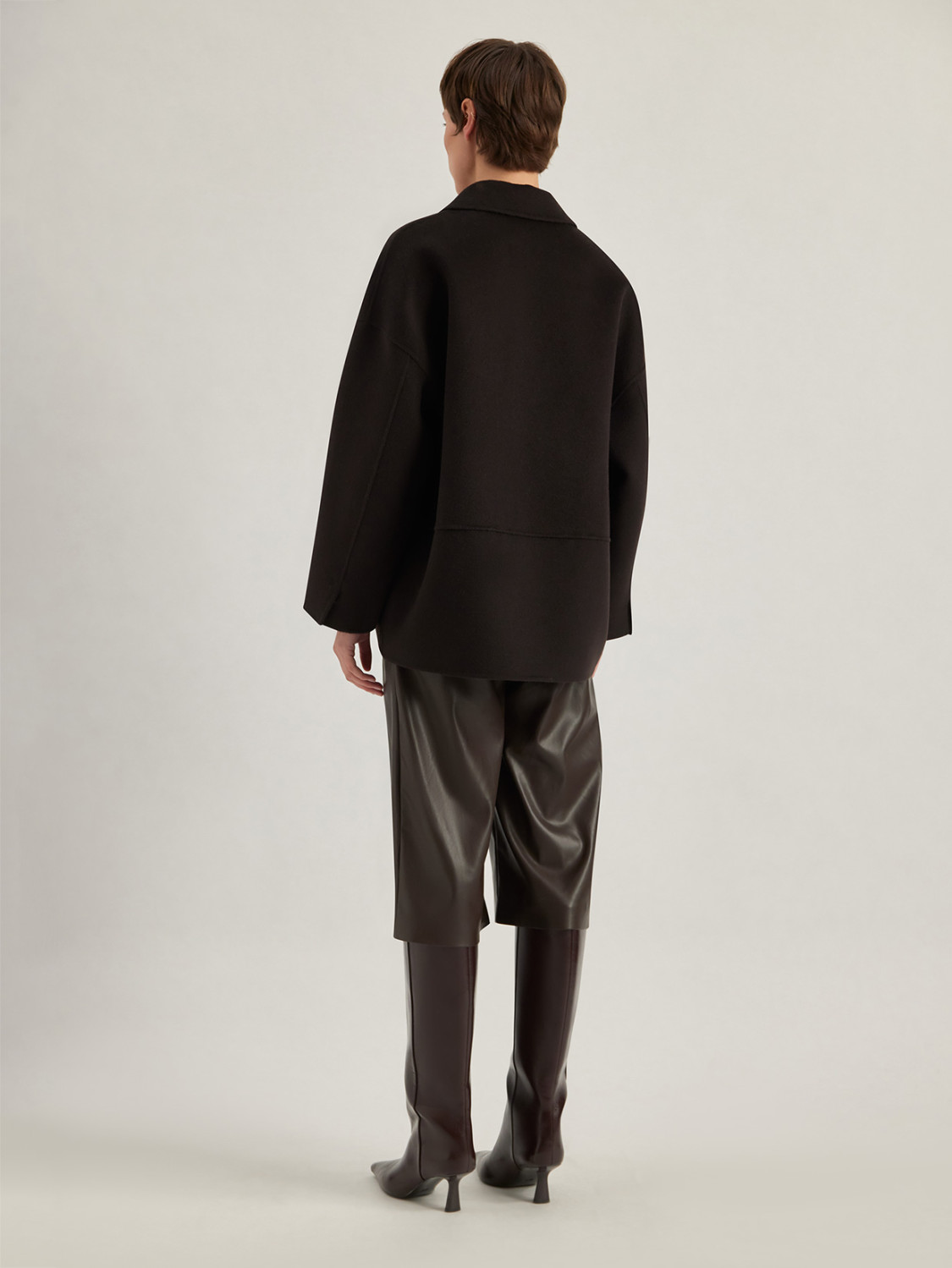 ALPHA STUDIO: CHAQUETÓN EN PAÑO DOUBLE