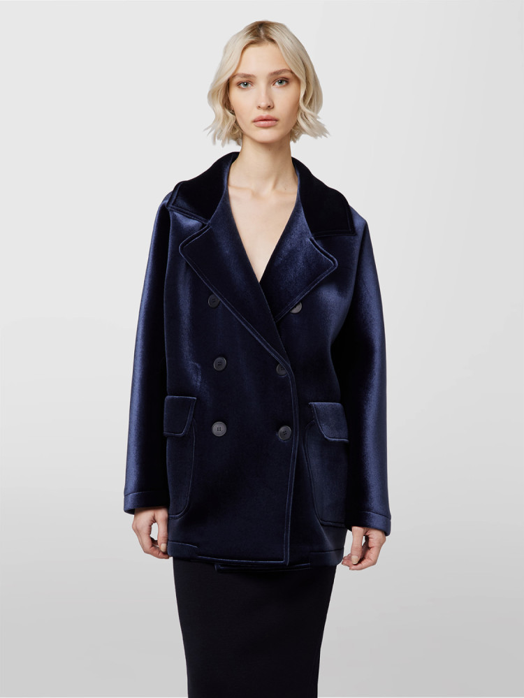 PEACOAT VELLUTO ACCOPPIATO