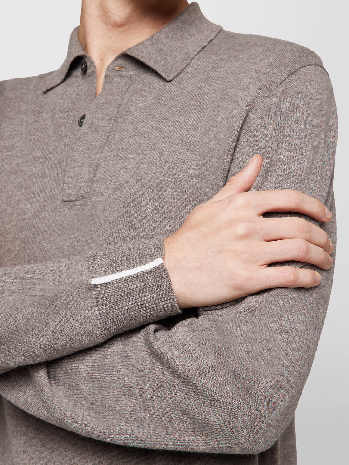 ALPHA STUDIO: BASIC POLO SHIRT IN GEELONG WOOL