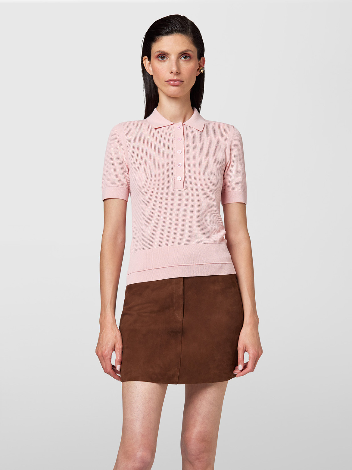 ALPHA STUDIO: POLO DE VISCOSA FINA