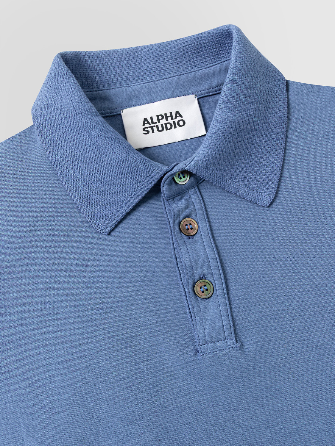 ALPHA STUDIO: POLO ICE COTTON