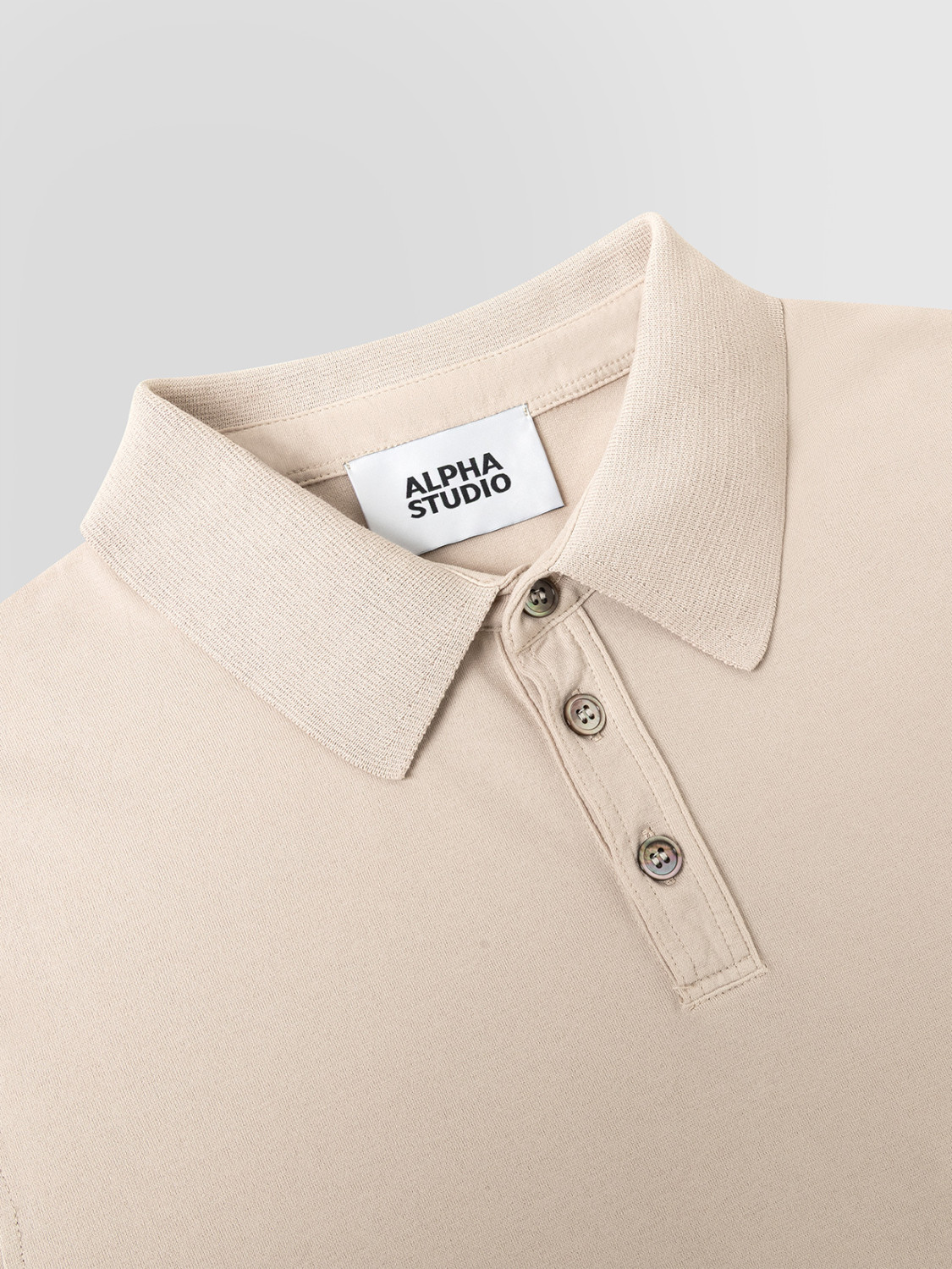 ALPHA STUDIO: POLO ICE COTTON
